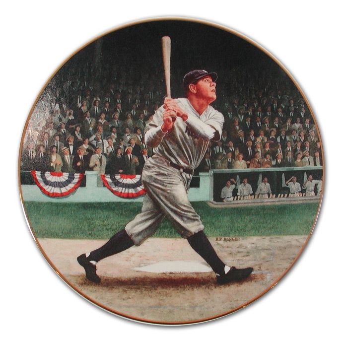 Lot Detail Babe Ruth The Called Shot Delphi Limited Edition Plate