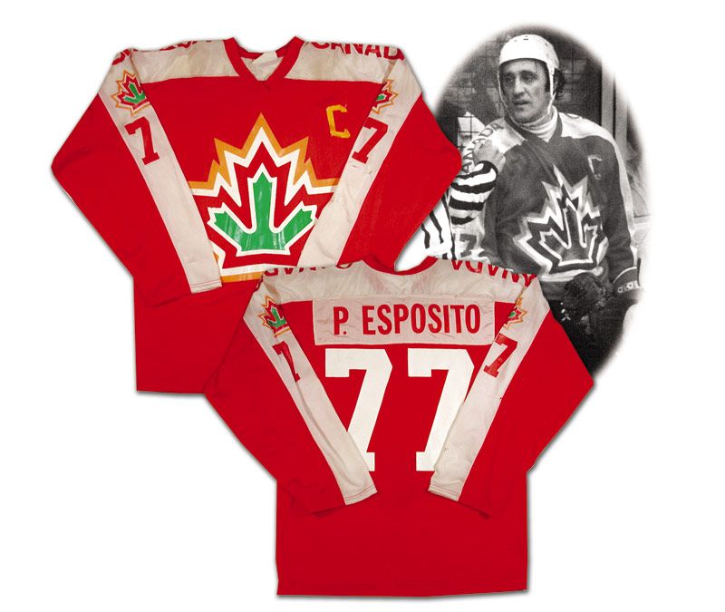 1977 Phil Esposito 77 Canada Hockey Jersey — BORIZ