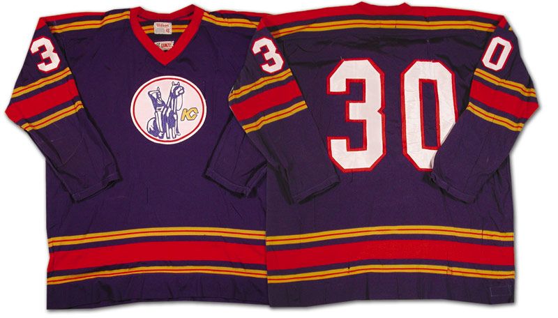 TRUE vintage KANSAS CITY SCOUTS durene HOCKEY JERSEY nhl