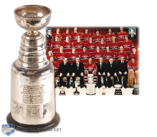 1977-78 Montreal Canadiens Stanley Cup Championship Trophy