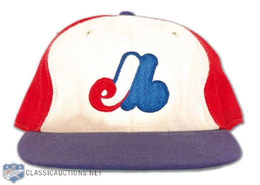 1980 Ron Leflore Autographed Game Worn Expos Cap
