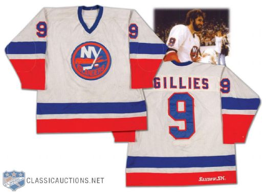Clark Gillies’ 1981 Stanley Cup Playoffs Islanders Game Worn Jersey