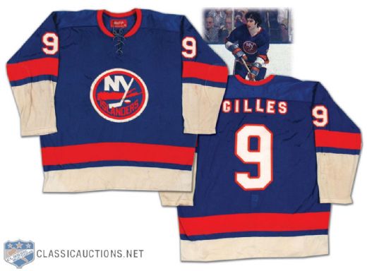 Clark Gillies’ 1974-75 Rookie Season Islanders Game Worn Jersey