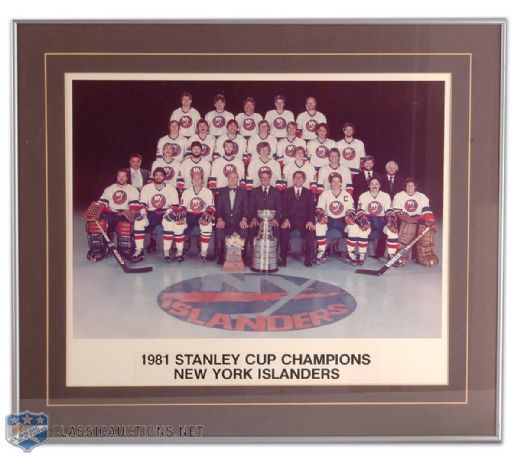 Clark Gillies’ 1980-81 New York Islanders Stanley Cup Champions Team Photo