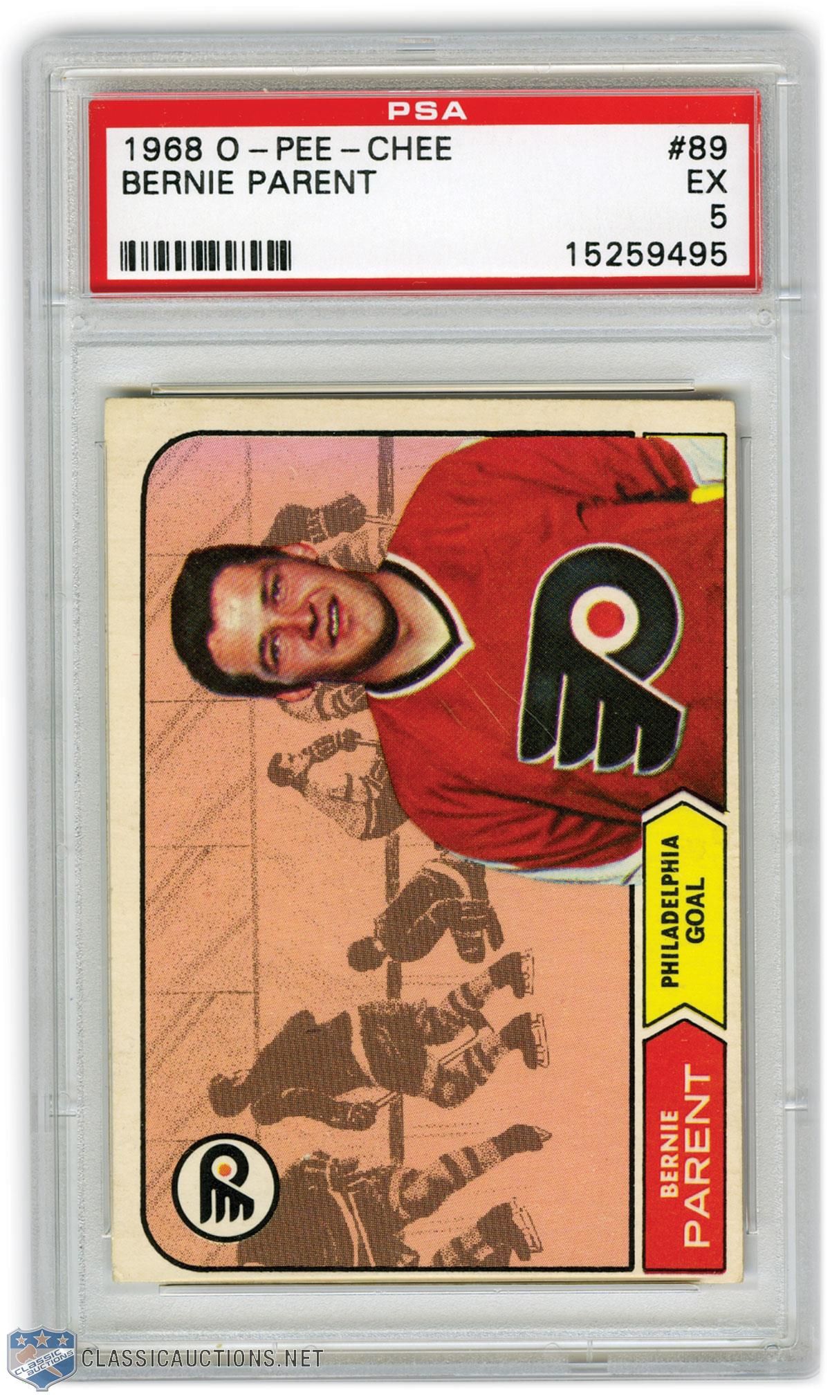 Lot Detail 1968 69 Bernie Parent Rookie Card Graded PSA 5