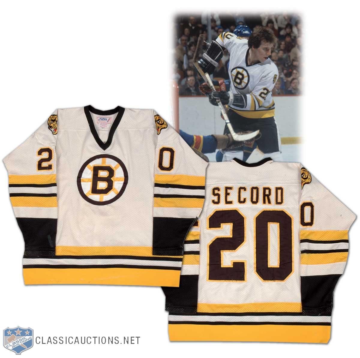 AL SECORD  Boston Bruins 1979 CCM Vintage Away NHL Hockey Jersey