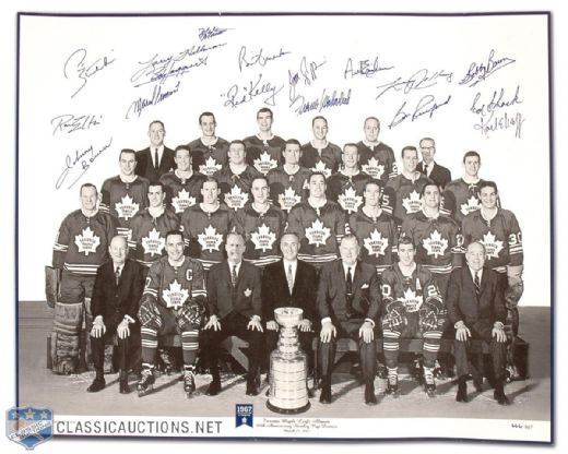 1967 Stanley Cup Champions Toronto Maple Leafs Team-Signed Photo