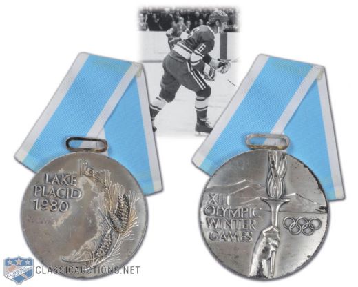 Valeri Vasiliev Team Russia 1980 Winter Olympics Silver Medal
