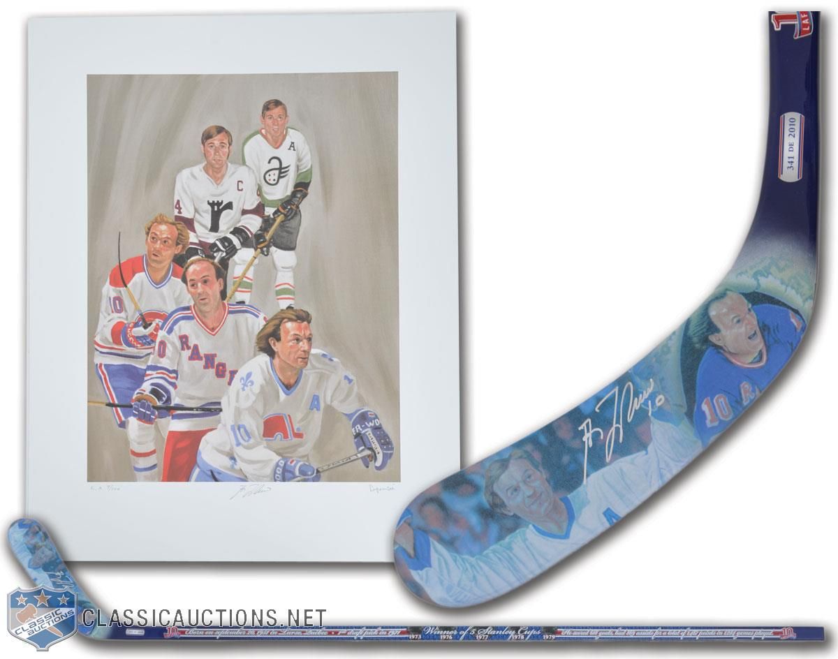 Limited Edition Guy Lafleur Signed Montreal Canadiens Career