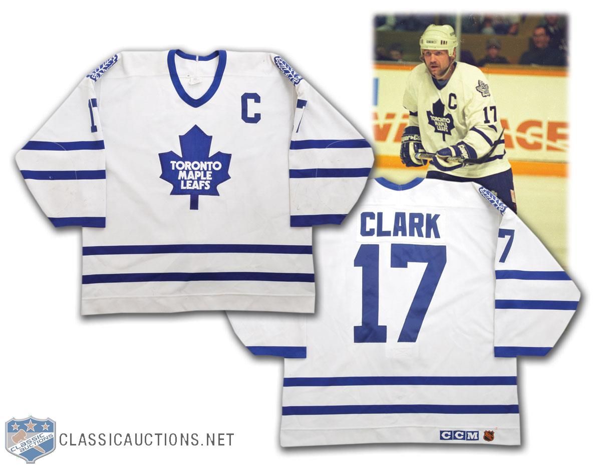 Lot Detail - Wendel Clark's 1993-94 Toronto Maple Leafs Game-Worn Captain  Jersey