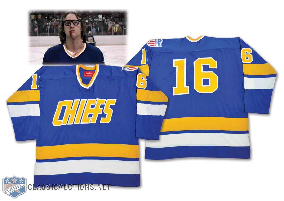 Charlestown Chiefs Dave Killer Carlson Jersey (Front/Back) - Slapshot - T- Shirt