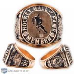Gerry Cheevers Hockey Hall of Fame 10K Gold and Diamond Induction Ring with His Signed LOA