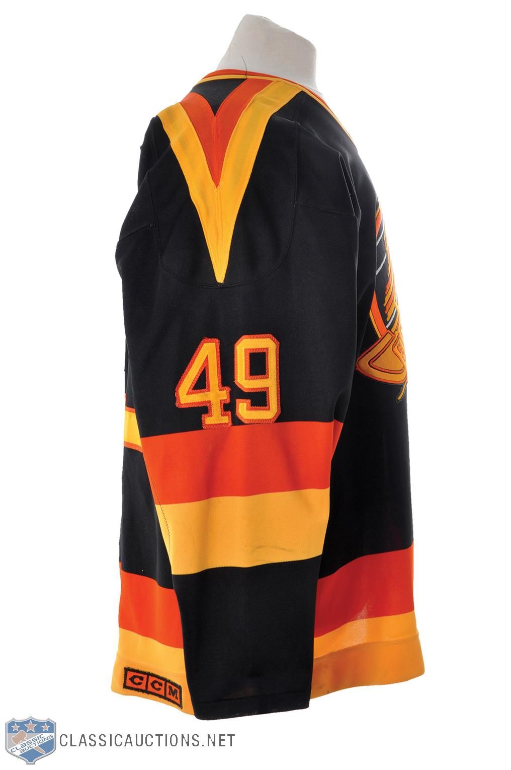 NHL Vancouver Canucks 1988-89 uniform and jersey original art