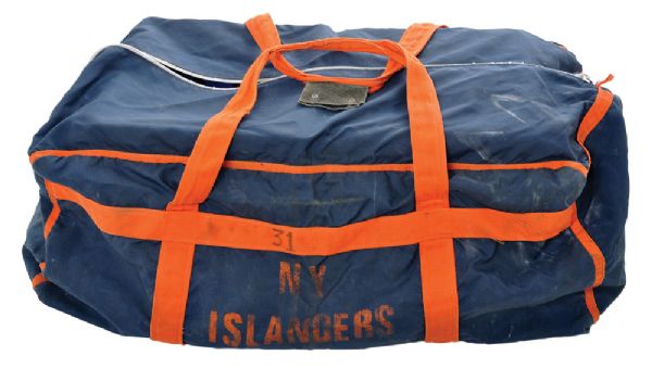 Billy Smiths 1980s New York Islanders Equipment Bag