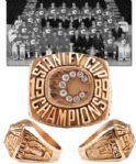 Joe Mullen 1988-89 Calgary Flames Stanley Cup Championship 10K Gold and Diamond Prototype Ring