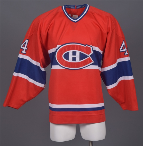 Bryan Fogartys Mid-1990s Montreal Canadiens Game-Worn Jersey with LOA