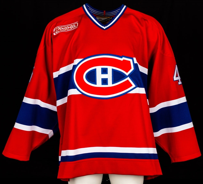 Matt Higgins 1999-2000 Montreal Canadiens Game-Issued Jersey with Team LOA - 2000 Patch!
