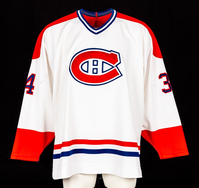 Peter Popovics Mid-1990s Montreal Canadiens Game-Worn Jersey with Team LOA 