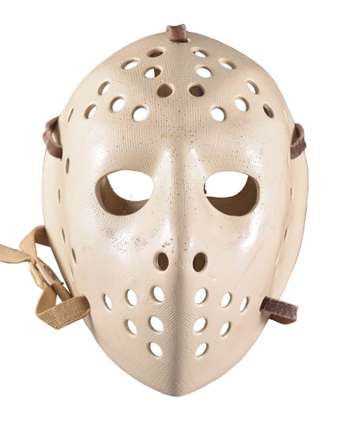 Circa Early-to-Mid-1970s Crozier-Style Fibrosport Game-Worn Goalie Mask Attributed to the Buffalo Sabres