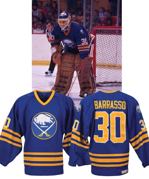 Tom Barrassos Mid-to-Late-1980s Buffalo Sabres Game-Worn Jersey