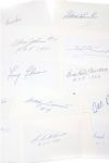 Hockey Signed Index Card Collection of 117 with HOFers