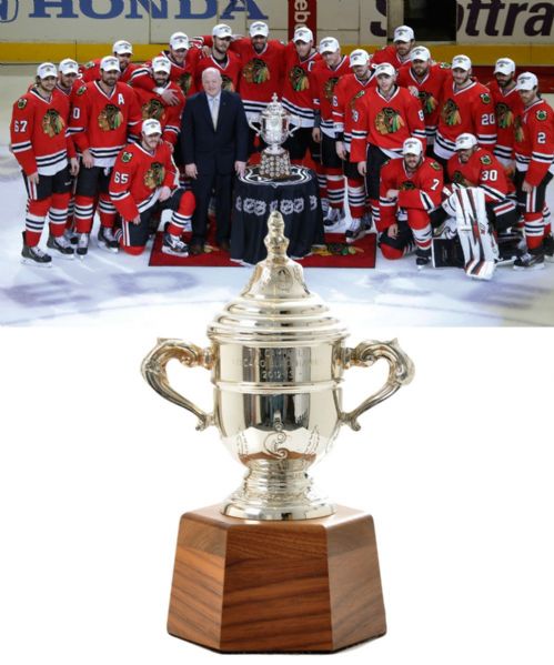 Tim Campbells 2012-13 Chicago Blackhawks Clarence Campbell Bowl Championship Trophy (11")