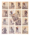 1933-34 World Wide Gum Ice Kings V357 Hockey Card Collection of 30 with Cook Bros., Tiny Thompson, Barry, Dutton and Day