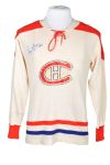 Vintage Montreal Canadiens Jersey Signed by Deceased HOFer Jean Beliveau