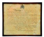 1923 Lord Byng of Vimy Signed Dominion of Canada Military Appointment Manuscript