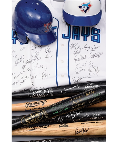 Toronto Blue Jays Collection with 1999 and 2003 Team-Signed Jerseys, 1992 World Series Black Bat and More!