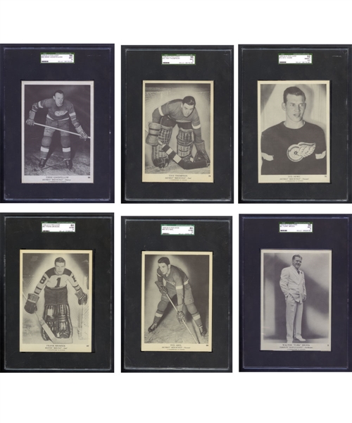 1939-40 O-Pee-Chee V301-1 Hockey SGC-Graded Complete 100-Card Set Including EX/NM Abel and Brimsek RCs and EX Cowley and Dumart RCs - 44 Cards Graded NM or Better!