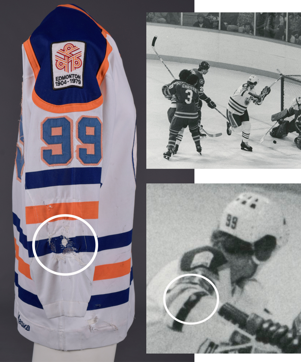 Lot Detail - Wayne Gretzky's 1979-80 Edmonton Oilers Game-Worn Rookie  Season Jersey - Photo-Matched to His First NHL Regular Season Home Game and  Numerous Others!