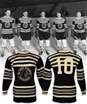 Marvin "Cy" Wentworths 1931-32 Chicago Black Hawks Game-Worn Wool Captains Jersey with LOA - Team Repairs! - Photo-Matched!