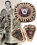 Jacques Laperrieres 1972-73 Montreal Canadiens Stanley Cup Championship 10K Gold and Diamond Ring with His Signed LOA