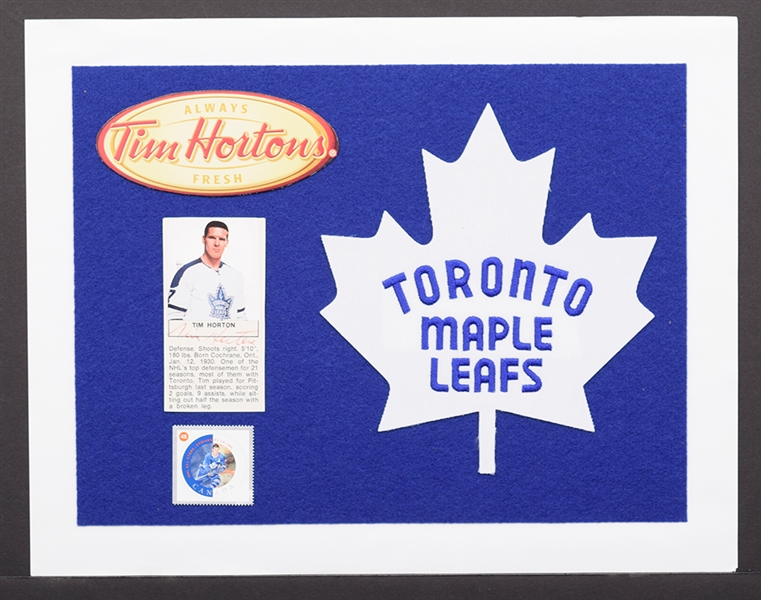 Deceased HOFer Tim Horton Signed Toronto Maple Leafs Display (11" x 14")