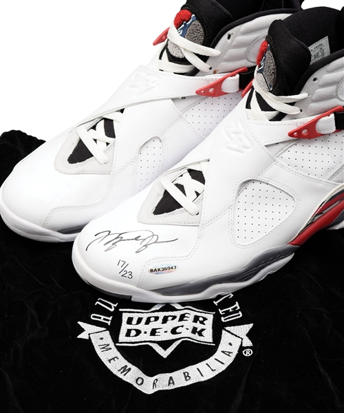 Michael Jordan "Air Jordan 8" Pair of Shoes with Signed Limited-Edition Left Shoe #17/23 Including UDA COA