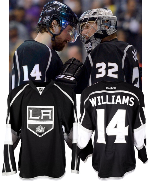 Justin Williams 2012-13 Los Angeles Kings Game-Worn Stanley Cup Playoffs Jersey with Team LOA - Photo-Matched to Game #7 of Western Conference Semifinals!