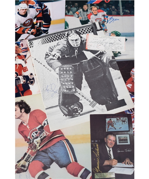 Hockey Signed Photo and Picture Collection of 750+ with HOFers and Stars