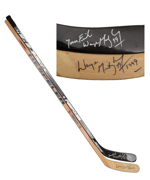 Wayne Gretzky Signed Hespeler and TPS Response Hockey Sticks 