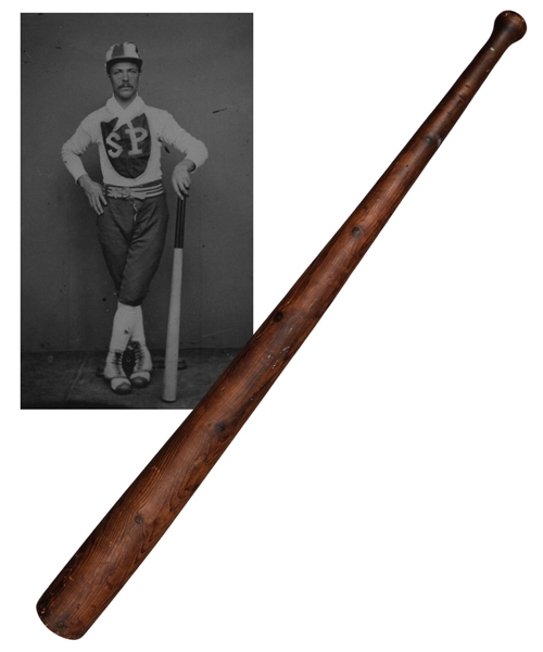 Exquisite Circa 1860s/1870s High Quality Baseball Bat with Great Patina