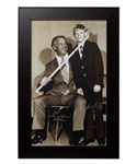 Wayne Gretzky and Gordie Howe Dual-Signed "The Hook" Limited-Edition Framed Print on Canvas #6/99 with WGA COA (24" x 36") 