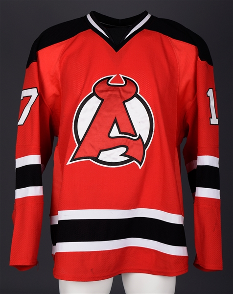 Adam Henriques 2010-11 AHL Albany Devils Game-Worn Jersey