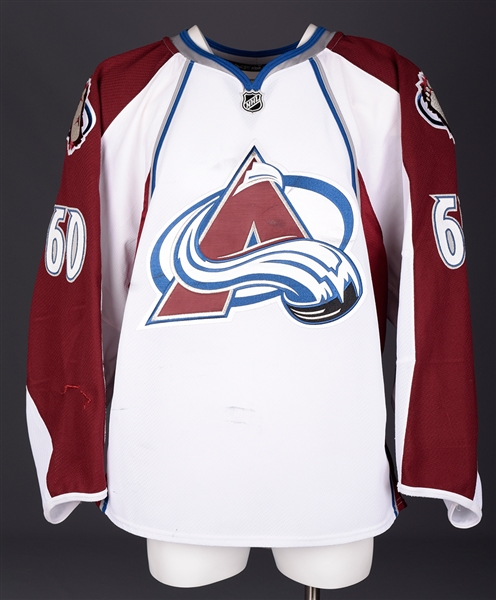 Jose Theodores 2007-08 Colorado Avalanche Game-Worn Playoffs Jersey with Team LOA - Photo-Matched!
