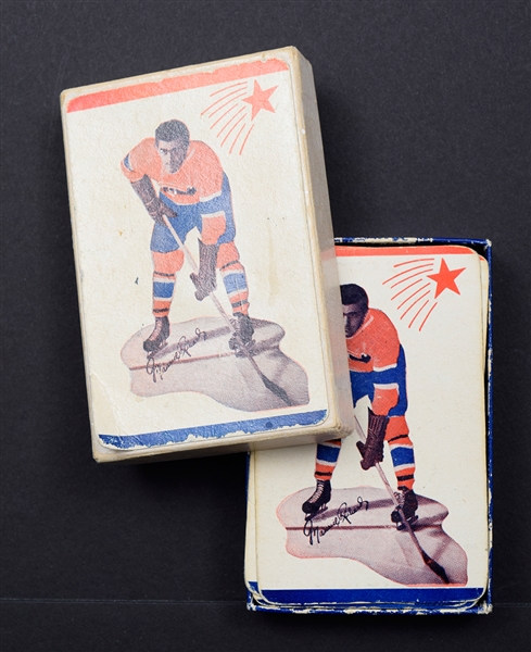 Maurice Richard 1948 Complete Deck of Montreal Canadiens Playing Cards in Original Box