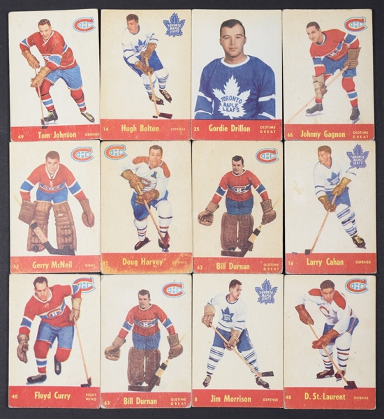 1955-56 Parkhurst Hockey (42/79) and 1957-58 Parkhurst Hockey (28/50) Starter Sets