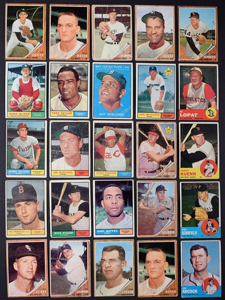 Topps 1961-63 Baseball Card Collection of 319