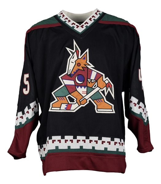 Mike Pomichters Circa 1997 Phoenix Coyotes Game-Issued Jersey