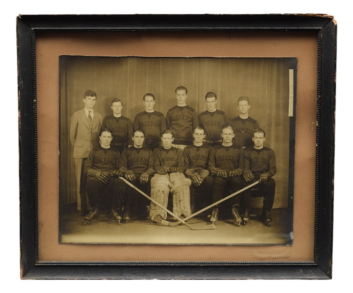 Vintage Hockey Team Framed Photo Collection of 4