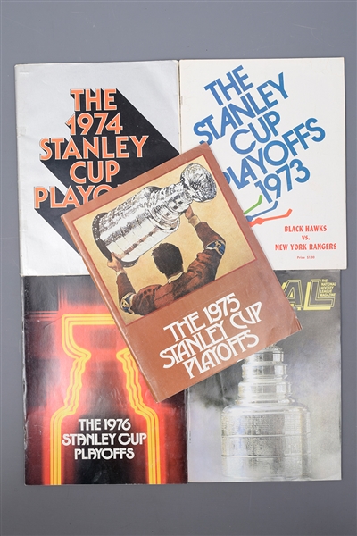 National Hockey League 1960s-1980s Hockey Program Collection of 55