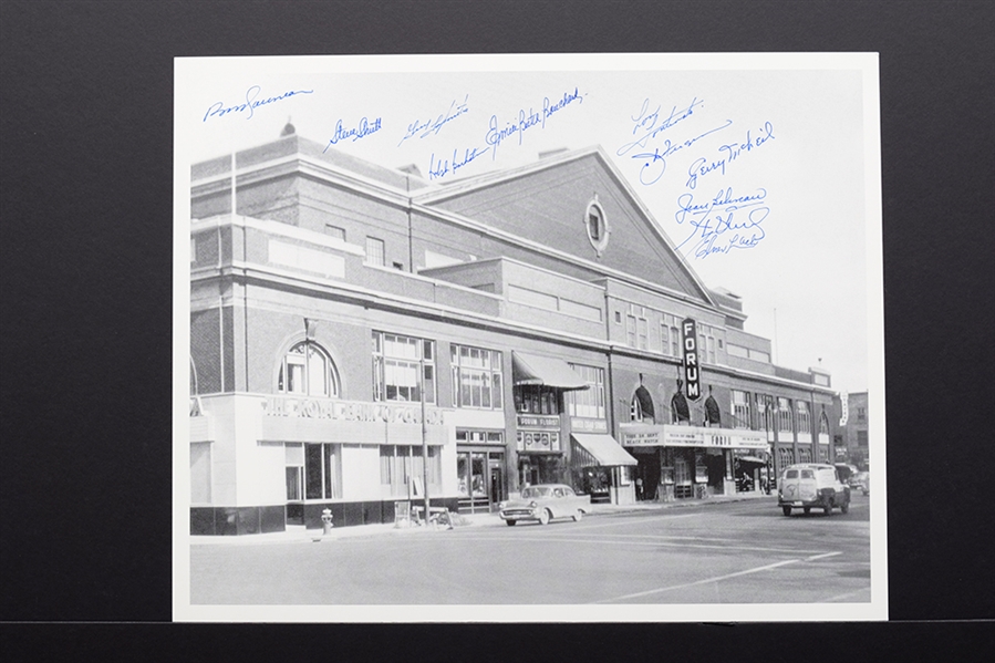 Montreal Forum Photo Signed by 11 Former Montreal Canadiens Players with LOA (16" x 20")
